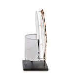 Настольная лампа из перламутра и дерева на подставке Indonesian Shell варинант исполнения - 5 | Loft Concept в Липецке