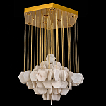 Люстра с фигурными подвесками из натурального камня Glowing Spheres варинант исполнения - 3 | Loft Concept в Липецке