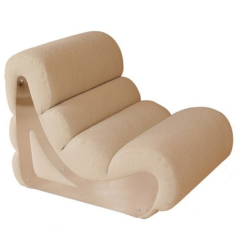 Кресло мягкое без подлкотников White Sheepskin Armchair Белый Кресло мягкое без подлкотников White Sheepskin Armchair Белый в Липецке | Loft Concept