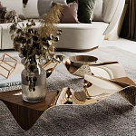 Дизайнерский журнальный стол волнистой формы Nyxacad варинант исполнения - 3 | Loft Concept в Липецке