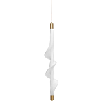 Люстра с белым скрученным плафоном Golden Swirl варинант исполнения - 1 | Loft Concept в Липецке