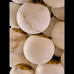 Люстра подвесная с сферическими плафонами из натурального камня Glowing Spheres варинант исполнения - 4 | Loft Concept в Липецке