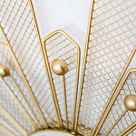 Часы настенные из металла в виде солнца с белым циферблатом Mirror Tower Clock варинант исполнения - 2 | Loft Concept в Липецке