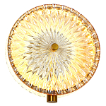 Бра с плафоном из рельефного стекла Peony Glass Bronze  варинант исполнения - 2 | Loft Concept в Липецке