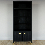 Книжный Стеллаж Elsa Dreams Black с задней стенкой варинант исполнения - 5 | Loft Concept в Липецке