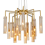 Люстра со стеклянными цилиндрическими плафонами Luminous Cylinders Amber варинант исполнения - 1 | Loft Concept в Липецке