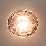 Бра с круглым плафоном из прозрачного стекла с пузырьками воздуха Effervia  варинант исполнения - 6 | Loft Concept в Липецке