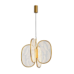 Люстра с гравировкой на акриловых плафонах Gravyura Bronze D 50 см варинант исполнения - 2 | Loft Concept в Липецке