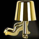 Настольная лампа фигурная цвета золото с гладким абажуром Высота 17 см Sophia варинант исполнения - 5 | Loft Concept в Липецке