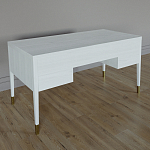 Письменный стол с 4-мя ящиками Elsa Dreams White варинант исполнения - 5 | Loft Concept в Липецке