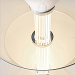 Подвесной светильник светодиодный в виде ряда белых металлических конусов  Herringbone варинант исполнения - 8 | Loft Concept в Липецке