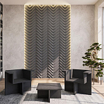 Гипсовая 3D Панель LOVE SPRUCE варинант исполнения - 1 | Loft Concept в Липецке