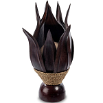 Настольная лампа черная INDONESIAN LAMPS 1 варинант исполнения - 1 | Loft Concept в Липецке