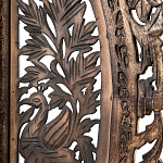 Ширма с  орнаментом ручная резьба Indian Antique Furniture варинант исполнения - 4 | Loft Concept в Липецке