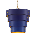 Подвесной светильник фигурный синий из 4-х широких колец Alternating Rings варинант исполнения - 1 | Loft Concept в Липецке