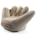 Дизайнерское плюшевое кресло в форме руки бежевое Poltronova Joe Plush Dove Grey варинант исполнения - 2 | Loft Concept в Липецке