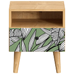 Прикроватная тумба с изображением на ящике Elise Nightstand варинант исполнения - 18 | Loft Concept в Липецке