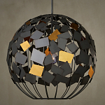 Люстра в форме сферы с декором из металлических квадратов Path to the Stars варинант исполнения - 3 | Loft Concept в Липецке