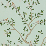 Обои ручная роспись Gustavian Garden Spring on white dyed paper варинант исполнения - 2 | Loft Concept в Липецке