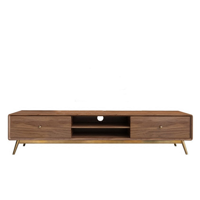 Тв-тумба Walnut tv Орех Глянцевое золото Тв-тумба Walnut tv Орех Глянцевое золото в Липецке | Loft Concept