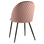 Мягкий стул в велюре пыльно-розового цвета Miruna Chair варинант исполнения - 4 | Loft Concept в Липецке