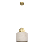 Подвесной светильник с круглым мраморным плафоном Marble square варинант исполнения - 1 | Loft Concept в Липецке