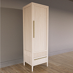 Узкий Шкаф Primo с 2 выдвижными ящиками Светлый дуб варинант исполнения - 3 | Loft Concept в Липецке