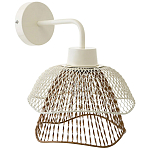 Бра с сетчатым металлическим абажуром Beige Gold Mesh Lampshade варинант исполнения - 1 | Loft Concept в Липецке