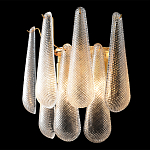 Бра с подвесками из рифленного стекла в форме капель Textured Glass варинант исполнения - 1 | Loft Concept в Липецке