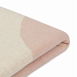 Плед из хлопка бежевого цвета с абстрактным принтом Elysian Flow Peach варинант исполнения - 4 | Loft Concept в Липецке