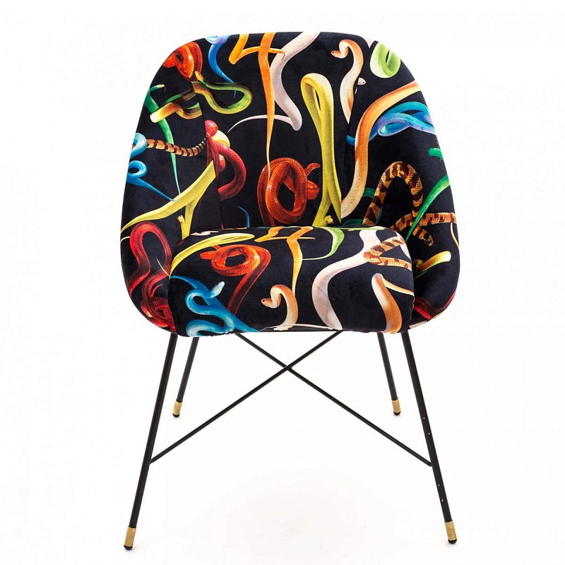 Кресло Seletti Padded Chair Snakes Мульти Черный Кресло Seletti Padded Chair Snakes Мульти Черный в Липецке | Loft Concept