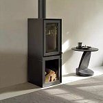 Дизайнерский журнальный столик чёрный с круглой столешницей Arycy варинант исполнения - 7 | Loft Concept в Липецке