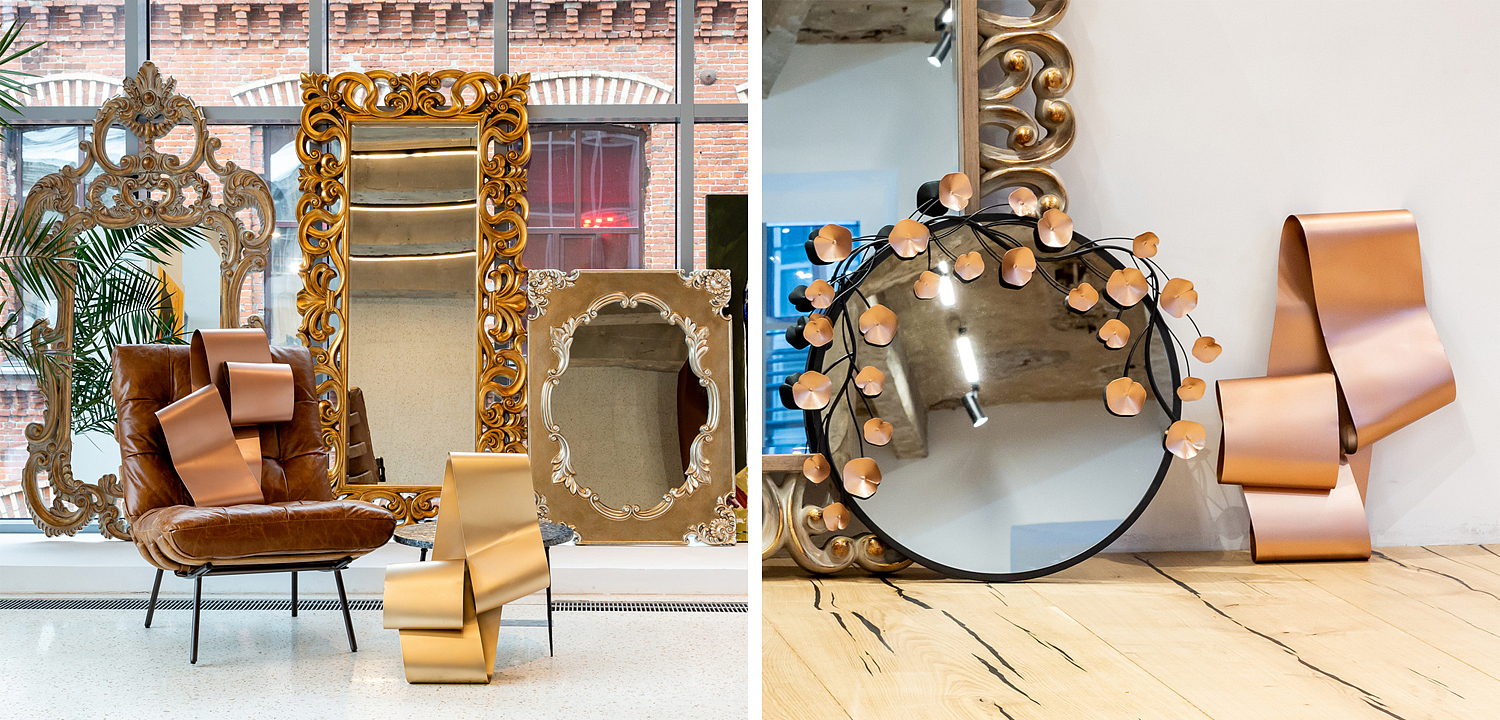 Аксессуар на стену Yvonne pink gold Аксессуар на стену Yvonne pink gold - Loft-Concept в Липецке