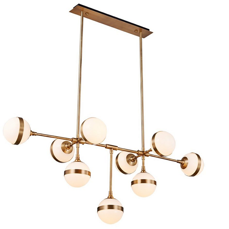 Люстра Peggy Guggen Chandelier Large Brass Белый Латунь Люстра Peggy Guggen Chandelier Large Brass Белый Латунь в Липецке | Loft Concept