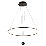 Светодиодная люстра Black LED Circle and Ball Lamp варинант исполнения - 2 | Loft Concept в Липецке