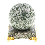 Шар декоративный на подставке из натурального камня Жадеит Natural Stone Spheres 6 см варинант исполнения - 1 | Loft Concept в Липецке