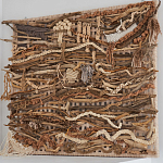 Большая Абстрактное Панно из веток и нитей Dryad Wall Art варинант исполнения - 1 | Loft Concept в Липецке