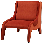 Дизайнерское кресло оранжевое в мягкой велюровой обивке Granger Armchair Orange варинант исполнения - 1 | Loft Concept в Липецке