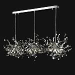 Люстра подвесная из трех частей с металлическими круглыми элементами Terzani Argent варинант исполнения - 9 | Loft Concept в Липецке