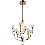 Люстра с декором в виде кристаллов из хрусталя Kenneth Crystal Stone Chandelier 12 варинант исполнения - 2 | Loft Concept в Липецке