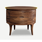 Прикроватный столик из дерева с 2-мя ящиками Moon Walnut Furniture варинант исполнения - 6 | Loft Concept в Липецке