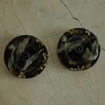 Круглая подставка под благовония из эпоксидной смолы с цветами черная Epoxy Resin Flowers Incense Stand Black варинант исполнения - 2 | Loft Concept в Липецке