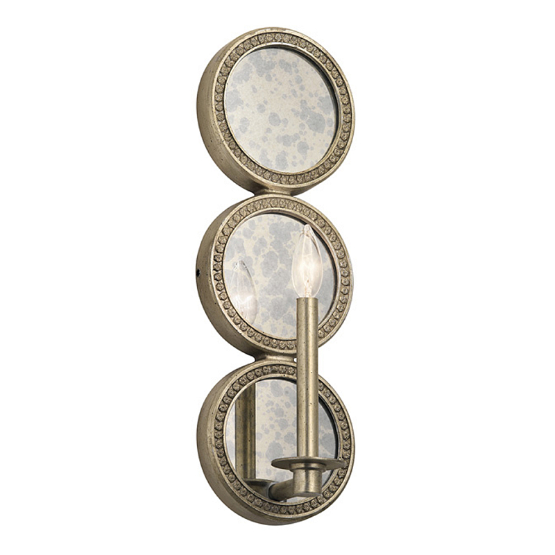 Бра в виде трех круглых зеркал Kichler Серебряный в Липецке | Loft Concept 