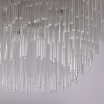 Люстра круглая с прозрачными стеклянными трубками Nembus варинант исполнения - 6 | Loft Concept в Липецке