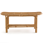 Скамья из ротанга с подушкой Manlio Rattan Bench варинант исполнения - 5 | Loft Concept в Липецке