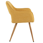 Стул в рогожке желтого цвета NEASAN STOOL варинант исполнения - 5 | Loft Concept в Липецке