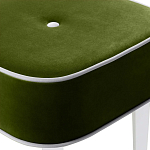 Квадратный мягкий пуф на белых ножках Winton Pouf Square варинант исполнения - 2 | Loft Concept в Липецке