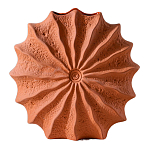 Ваза керамическая в виде круглой терракотовой морской раковины Galapagos варинант исполнения - 1 | Loft Concept в Липецке