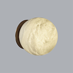 Настенно-потолочный светильник с плафоном в форме шара из алебастра Cryptocrystalline Stone варинант исполнения - 3 | Loft Concept в Липецке