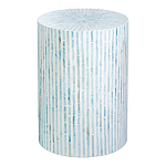 Столик с инкрустацией с перламутровым узором Dominic Blue варинант исполнения - 1 | Loft Concept в Липецке